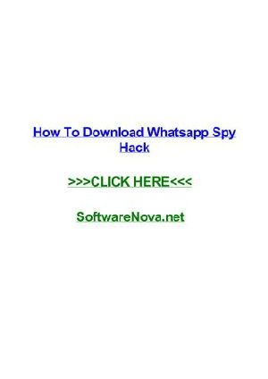 How to Hack Whatsapp Ccount